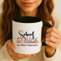 Cute Floral School Counselor Keep Talking I'm Diagnosing You Cool Gift Coffee Mug thumb 3