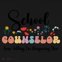 Cute Floral School Counselor Keep Talking I'm Diagnosing You Cool Gift Pajama Set thumb 2