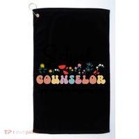 Cute Floral School Counselor Keep Talking I'm Diagnosing You Cool Gift Golf Towel thumb 0