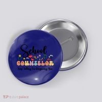 Cute Floral School Counselor Keep Talking I'm Diagnosing You Cool Gift Button thumb 0