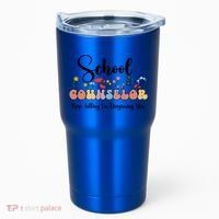 Cute Floral School Counselor Keep Talking I'm Diagnosing You Cool Gift Tumbler thumb 0