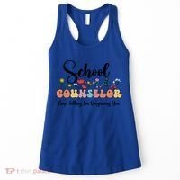 Cute Floral School Counselor Keep Talking I'm Diagnosing You Cool Gift Women's Tank Top thumb 0