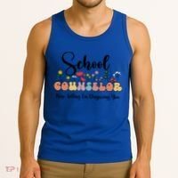 Cute Floral School Counselor Keep Talking I'm Diagnosing You Cool Gift Tank Top thumb 3