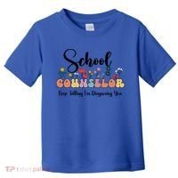 Cute Floral School Counselor Keep Talking I'm Diagnosing You Cool Gift Toddler T-Shirt thumb 0
