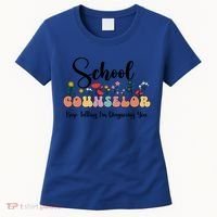 Cute Floral School Counselor Keep Talking I'm Diagnosing You Cool Gift Women's T-Shirt thumb 0