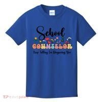 Cute Floral School Counselor Keep Talking I'm Diagnosing You Cool Gift Kids T-Shirt thumb 0