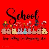 Cute Floral School Counselor Keep Talking I'm Diagnosing You Cool Gift Santa Hat thumb 1