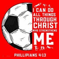 Christian Funny Soccer Men Boys Religious Santa Hat thumb 1