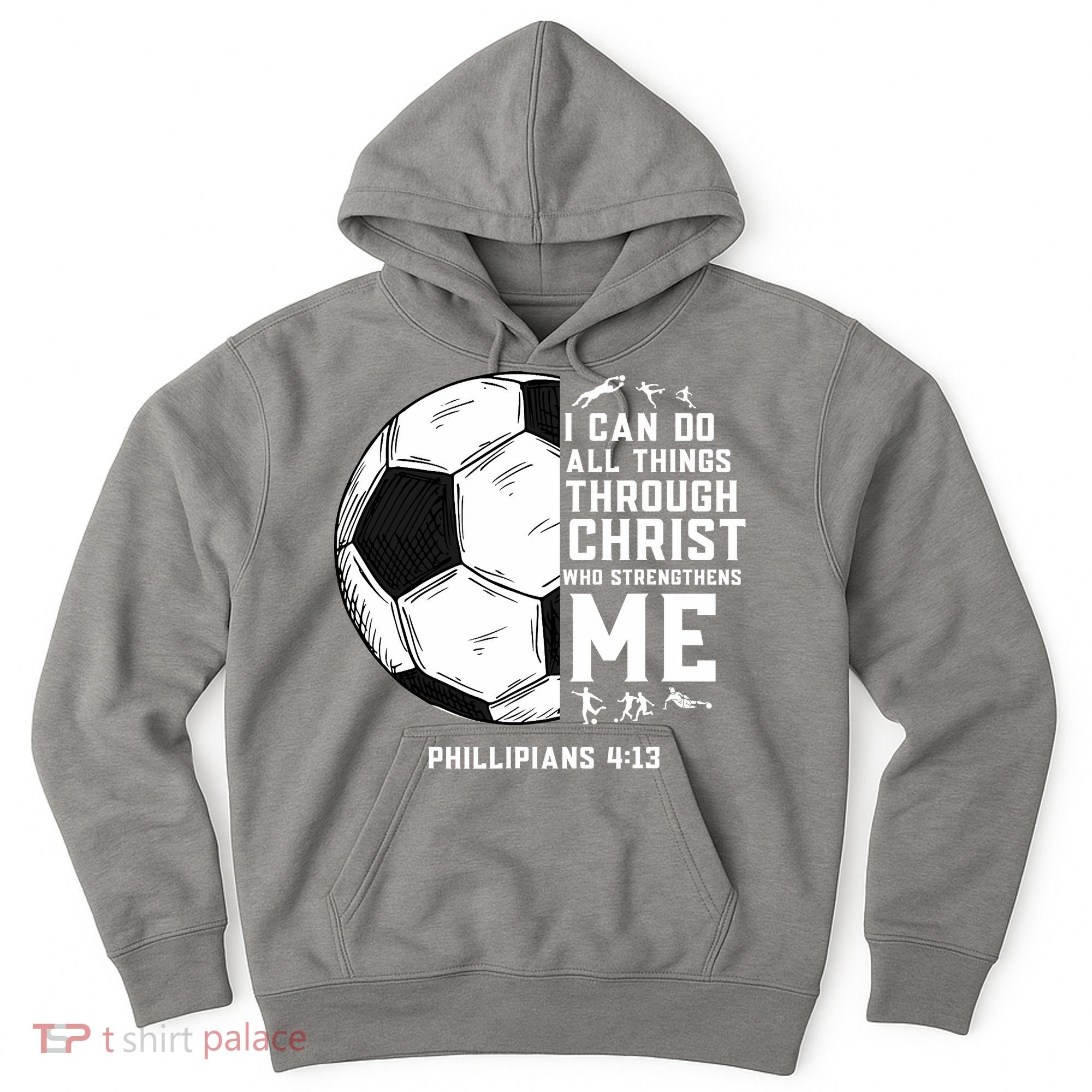Christian Funny Soccer Men Boys Religious Hoodie