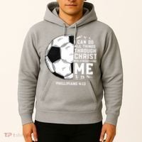 Christian Funny Soccer Men Boys Religious Hoodie thumb 2
