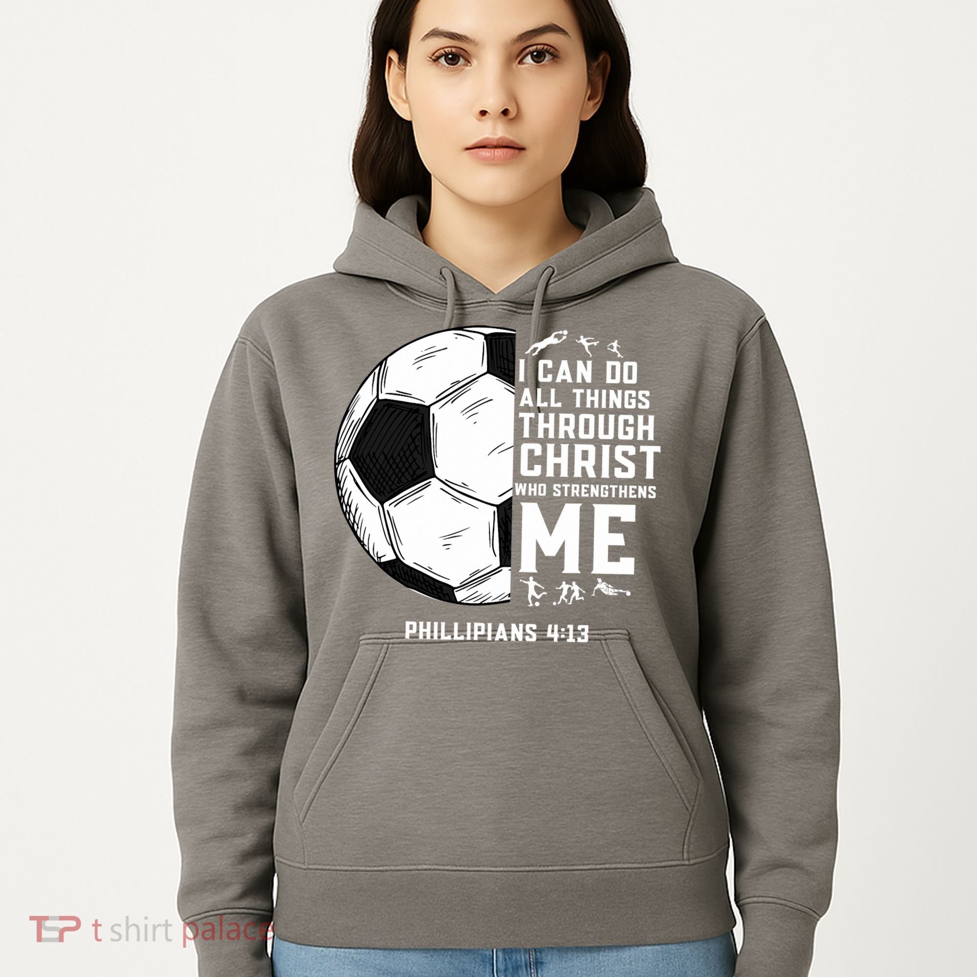 Christian Funny Soccer Men Boys Religious Hoodie