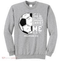 Christian Funny Soccer Men Boys Religious Sweatshirt thumb 0