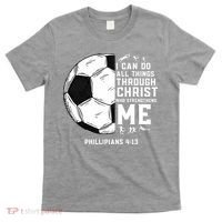 Christian Funny Soccer Men Boys Religious T-Shirt thumb 0