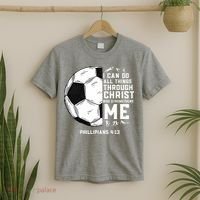 Christian Funny Soccer Men Boys Religious T-Shirt thumb 2