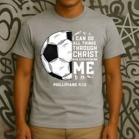 Christian Funny Soccer Men Boys Religious T-Shirt thumb 3