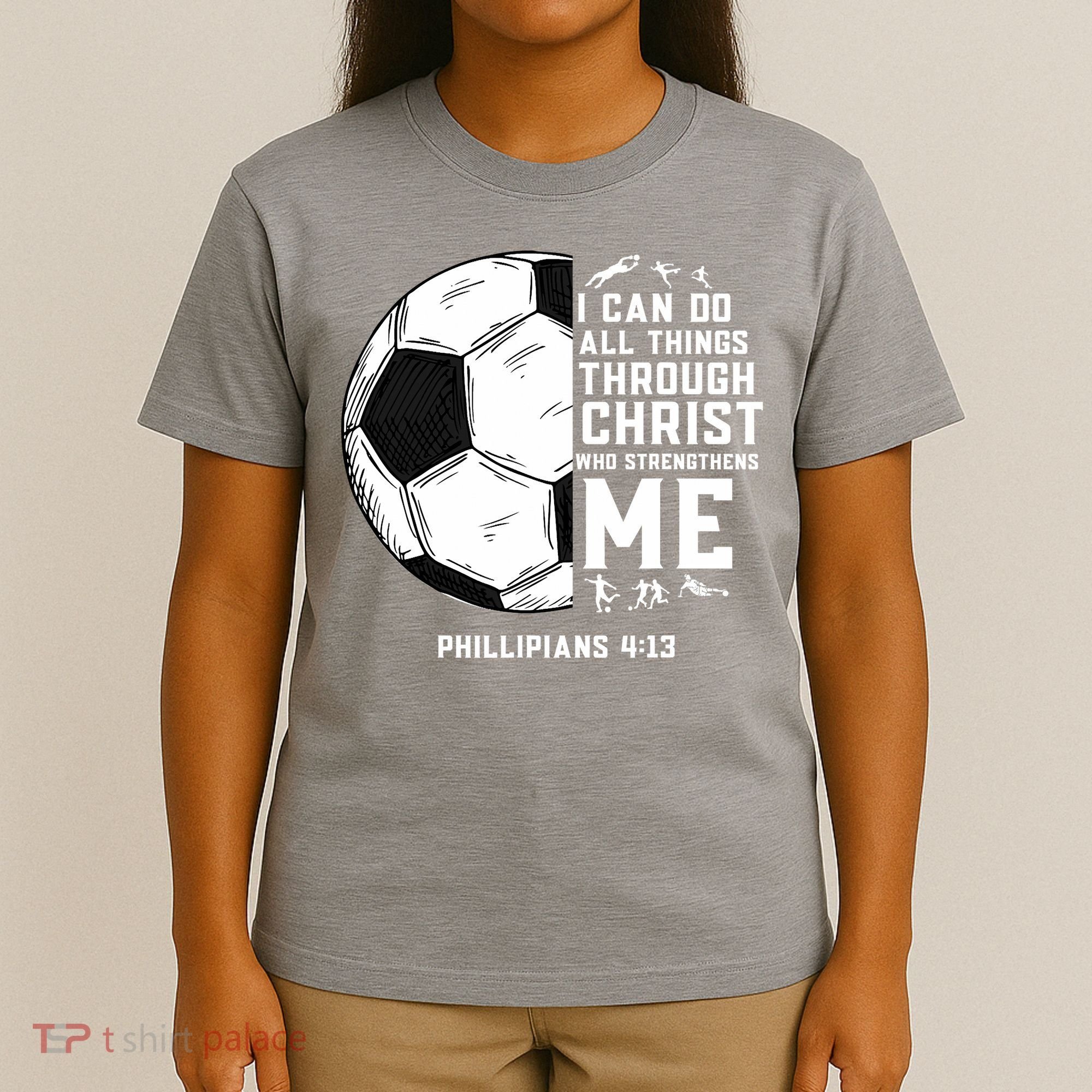 Christian Funny Soccer Men Boys Religious T-Shirt