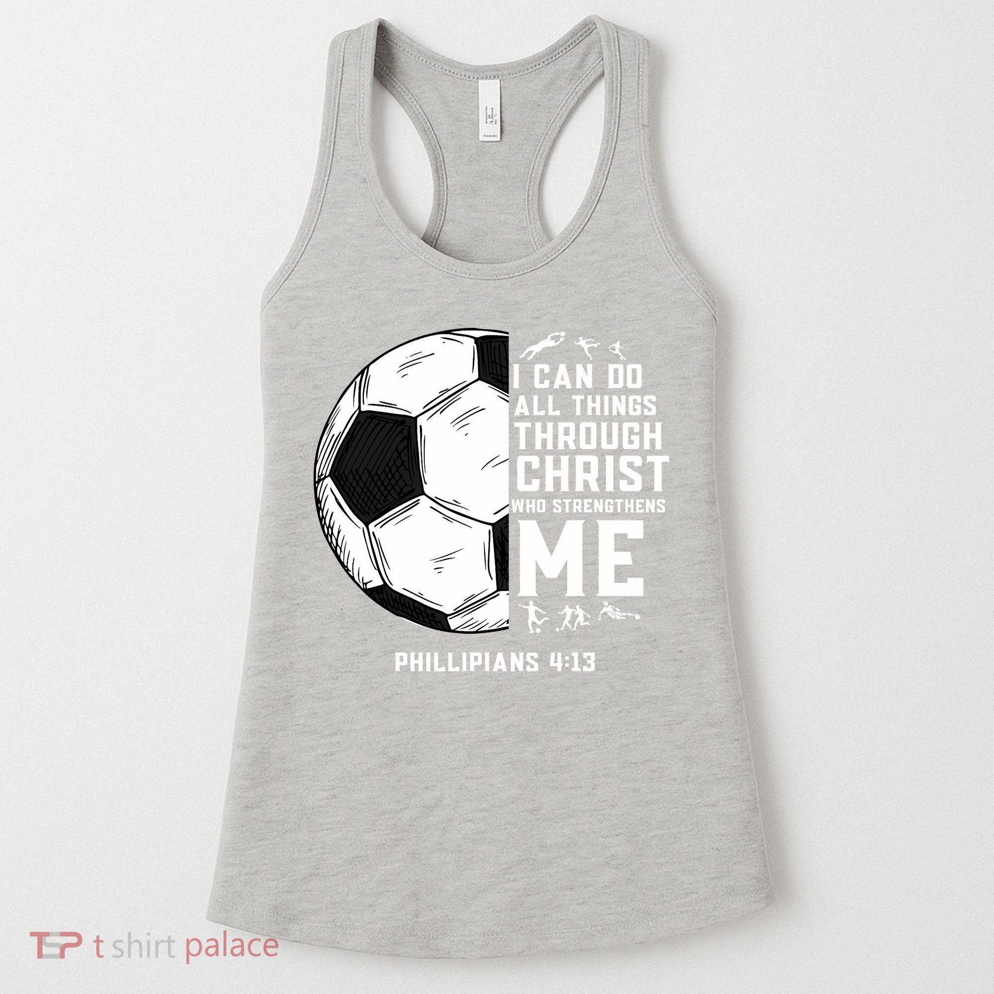 Christian Funny Soccer Men Boys Religious Women's Tank Top