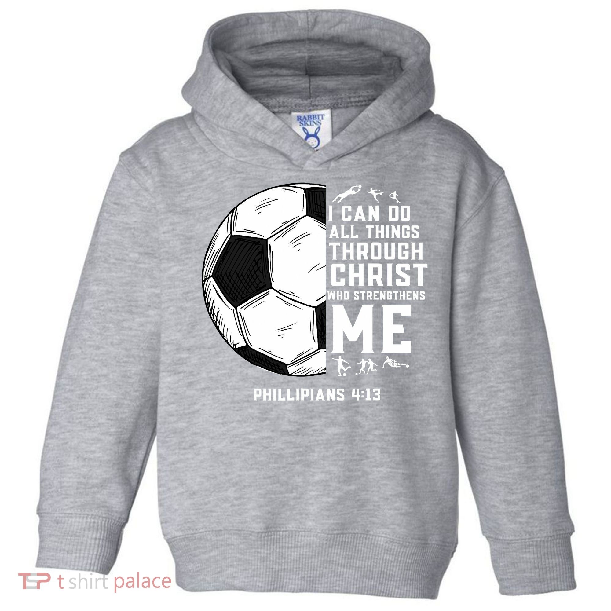 Christian Funny Soccer Men Boys Religious Toddler Hoodie