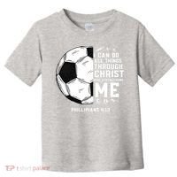 Christian Funny Soccer Men Boys Religious Toddler T-Shirt thumb 0