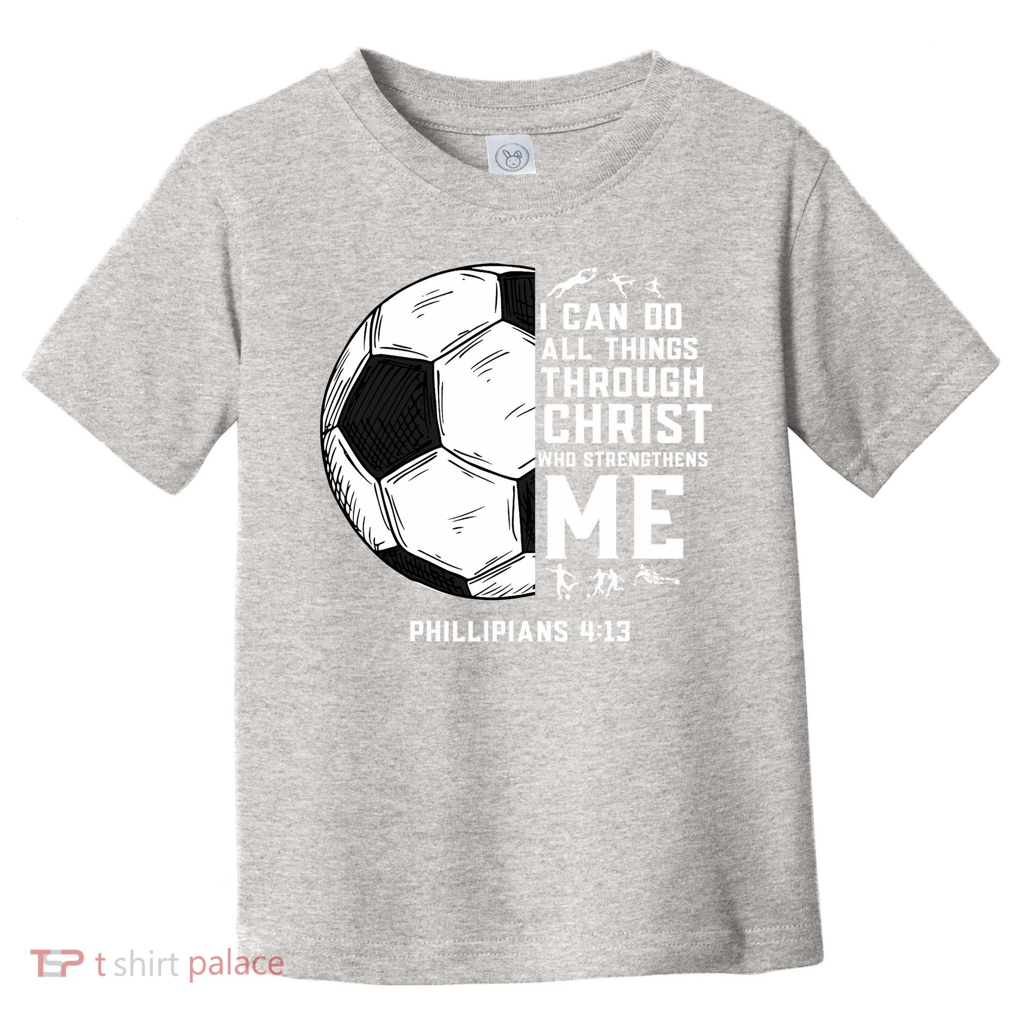 Christian Funny Soccer Men Boys Religious Toddler T-Shirt