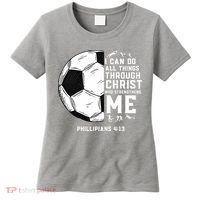 Christian Funny Soccer Men Boys Religious Women's T-Shirt thumb 0
