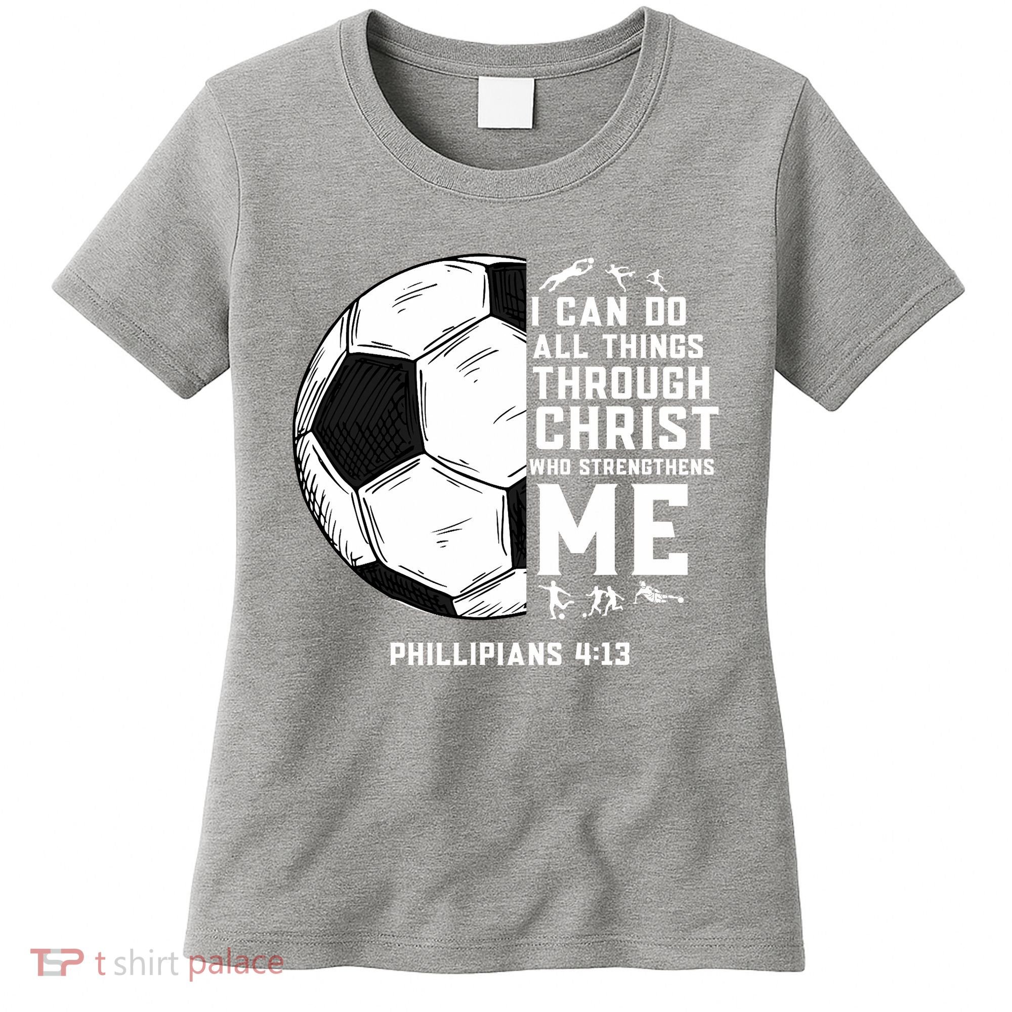 Christian Funny Soccer Men Boys Religious Women's T-Shirt