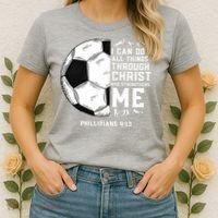 Christian Funny Soccer Men Boys Religious Women's T-Shirt thumb 2