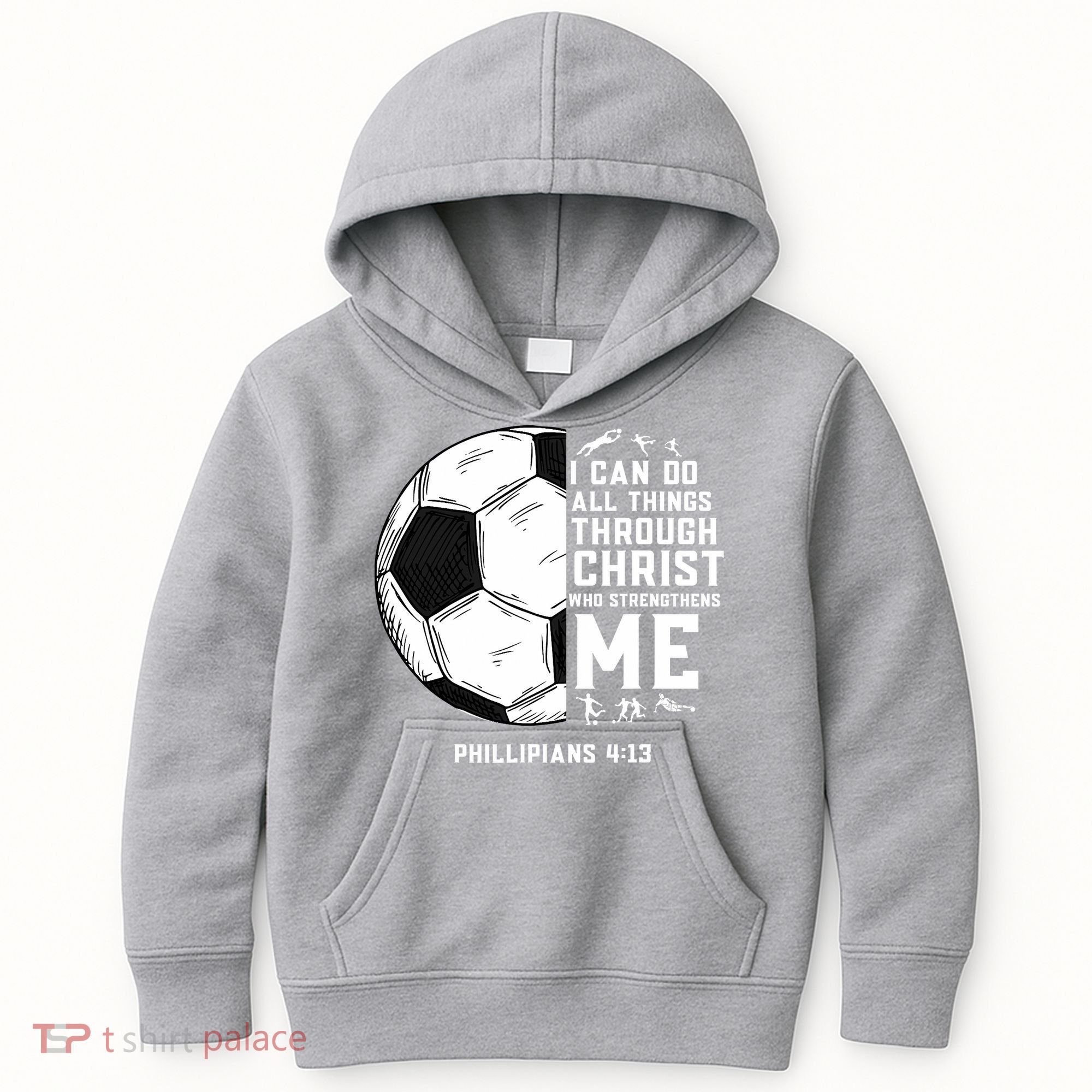Christian Funny Soccer Men Boys Religious Kids Hoodie