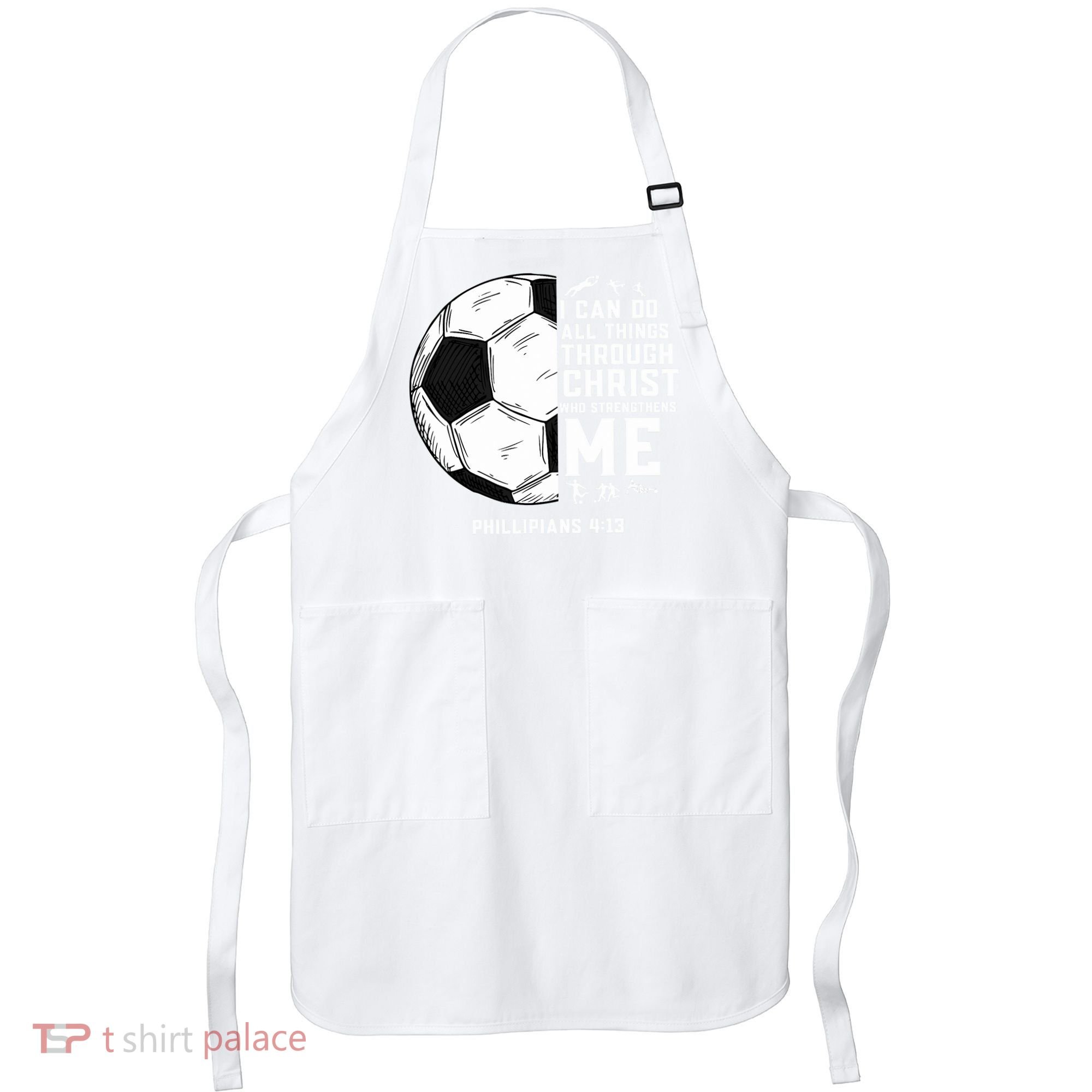 Christian Funny Soccer Men Boys Religious Apron