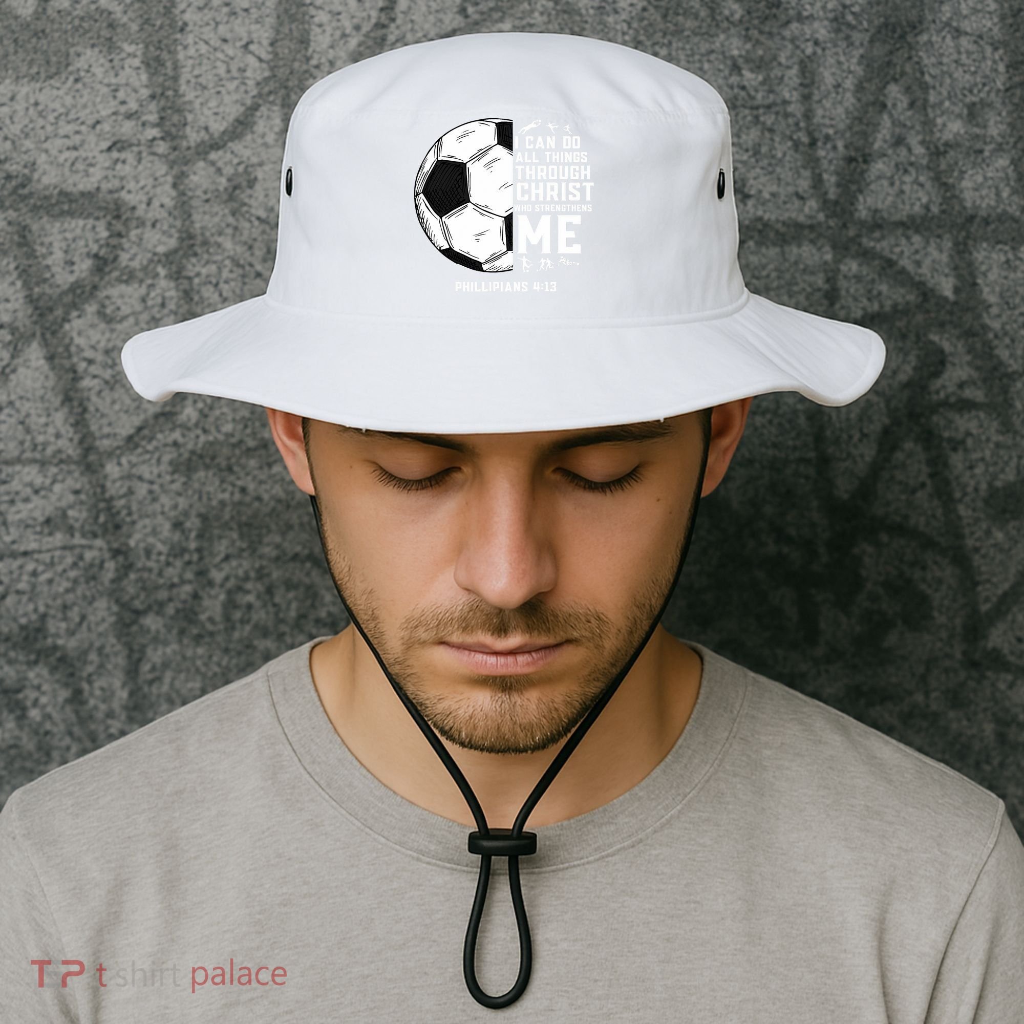 Christian Funny Soccer Men Boys Religious Bucket Hat
