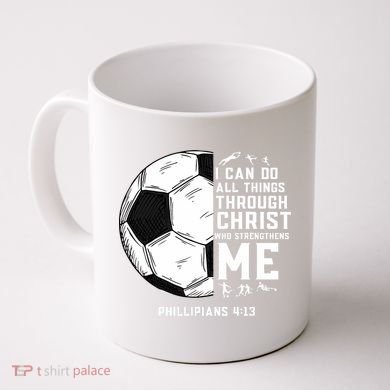 Christian Funny Soccer Men Boys Religious Coffee Mug