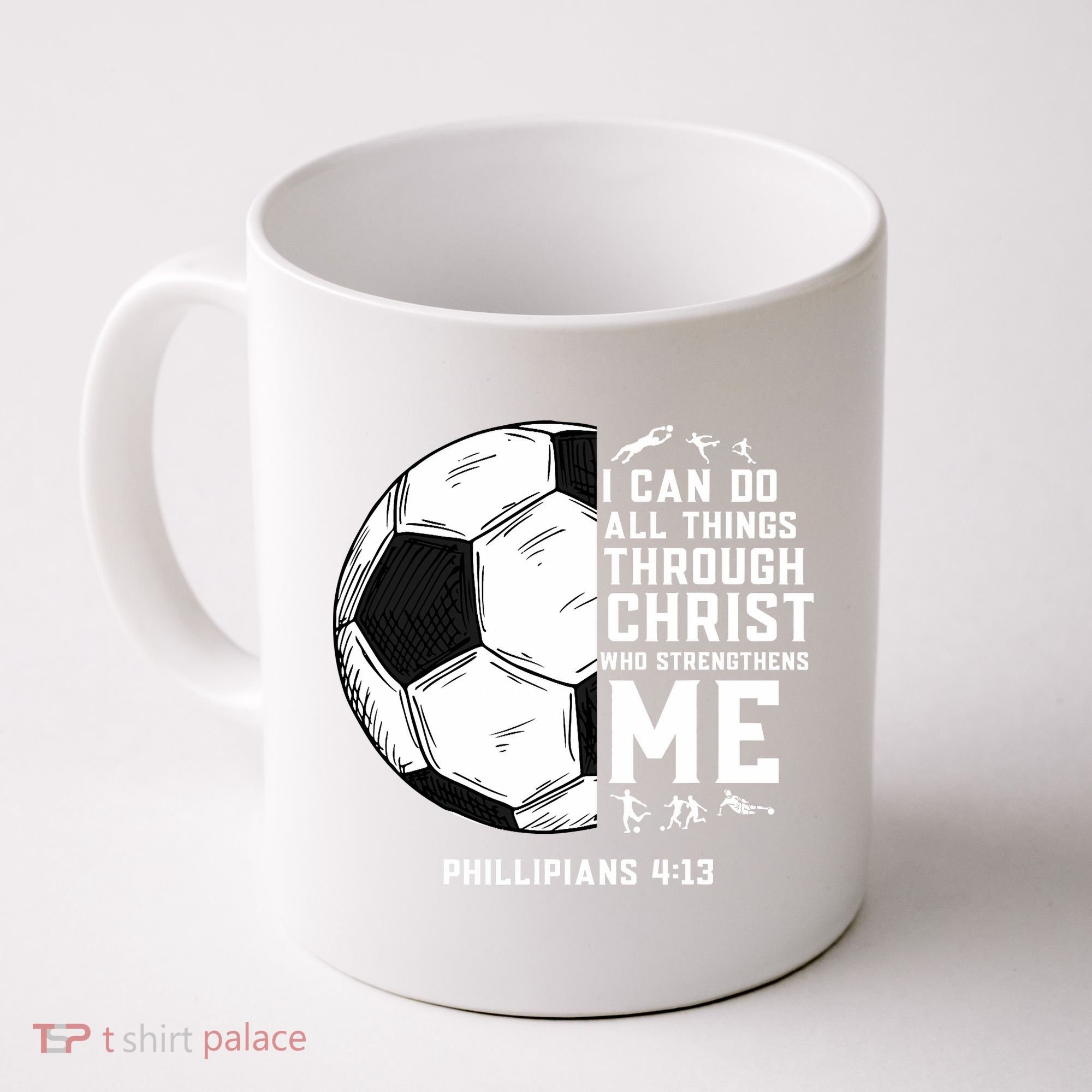 Christian Funny Soccer Men Boys Religious Coffee Mug