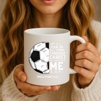 Christian Funny Soccer Men Boys Religious Coffee Mug thumb 3