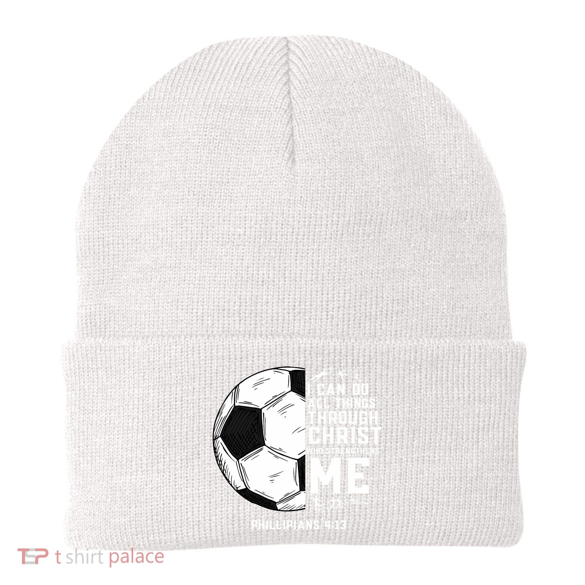 Christian Funny Soccer Men Boys Religious Beanie
