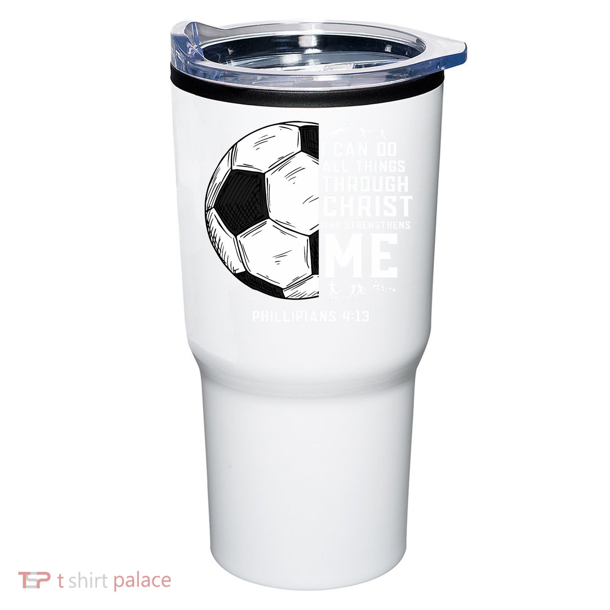 Christian Funny Soccer Men Boys Religious Tumbler