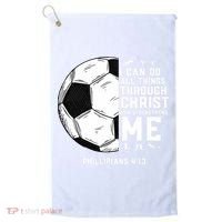 Christian Funny Soccer Men Boys Religious Golf Towel thumb 0