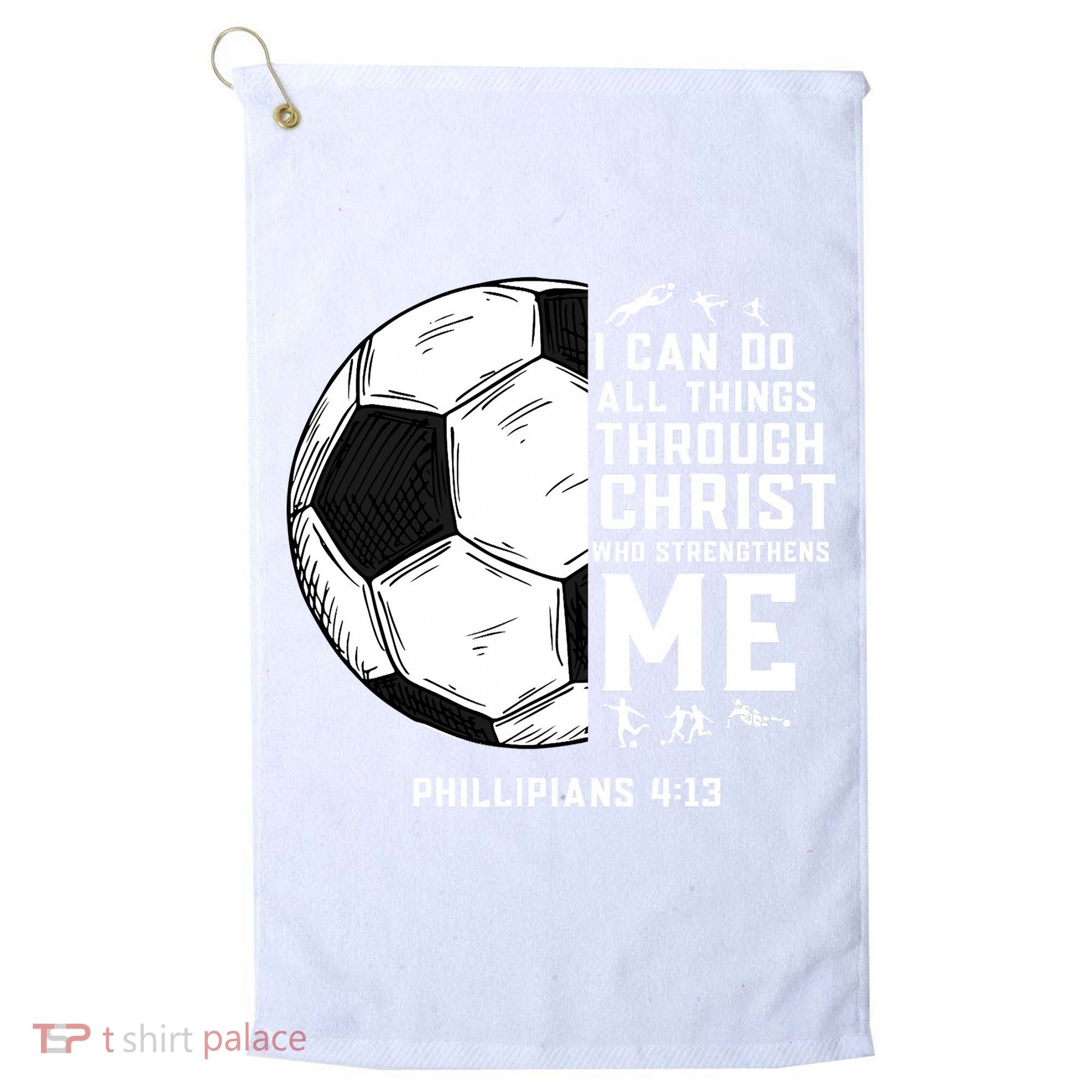 Christian Funny Soccer Men Boys Religious Golf Towel
