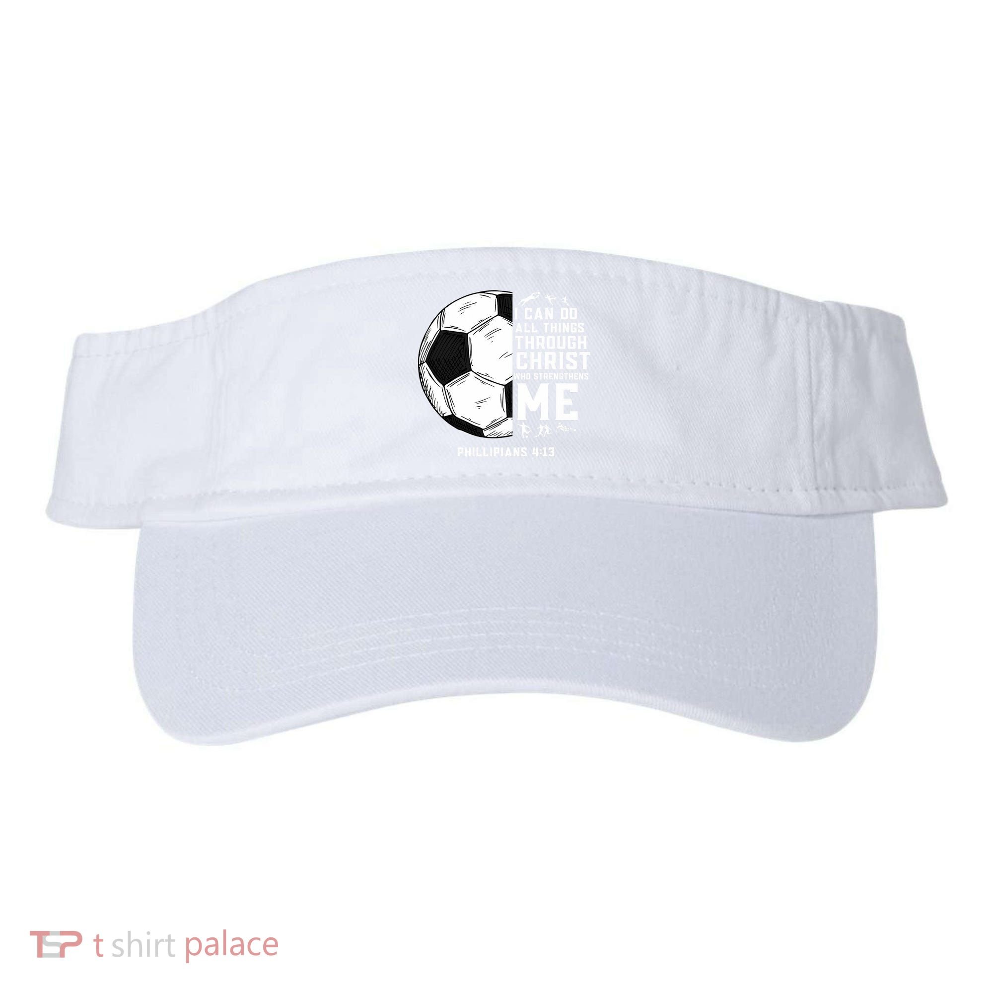 Christian Funny Soccer Men Boys Religious Visor