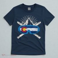 Colorado Flag Ski Skiing Vacation Couples Group T-Shirt thumb 5