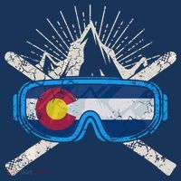 Colorado Flag Ski Skiing Vacation Couples Group T-Shirt thumb 7