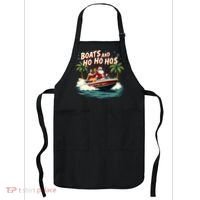 Christmas Funny Santa Boats And Ho Ho Hos Apron thumb 0