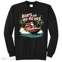Christmas Funny Santa Boats And Ho Ho Hos Sweatshirt thumb 0