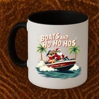 Christmas Funny Santa Boats And Ho Ho Hos Coffee Mug thumb 2