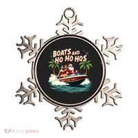 Christmas Funny Santa Boats And Ho Ho Hos Ornament thumb 0