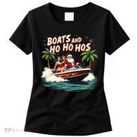 Christmas Funny Santa Boats And Ho Ho Hos Women's T-Shirt thumb 0