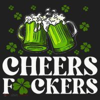Cheers Fuckers St Patrick's Day Funny Beer Drinking Mugs Women's Sweatshirt thumb 2