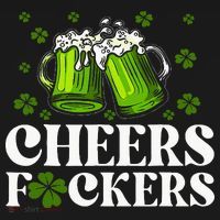 Cheers Fuckers St Patrick's Day Funny Beer Drinking Mugs Doggie Tank thumb 4