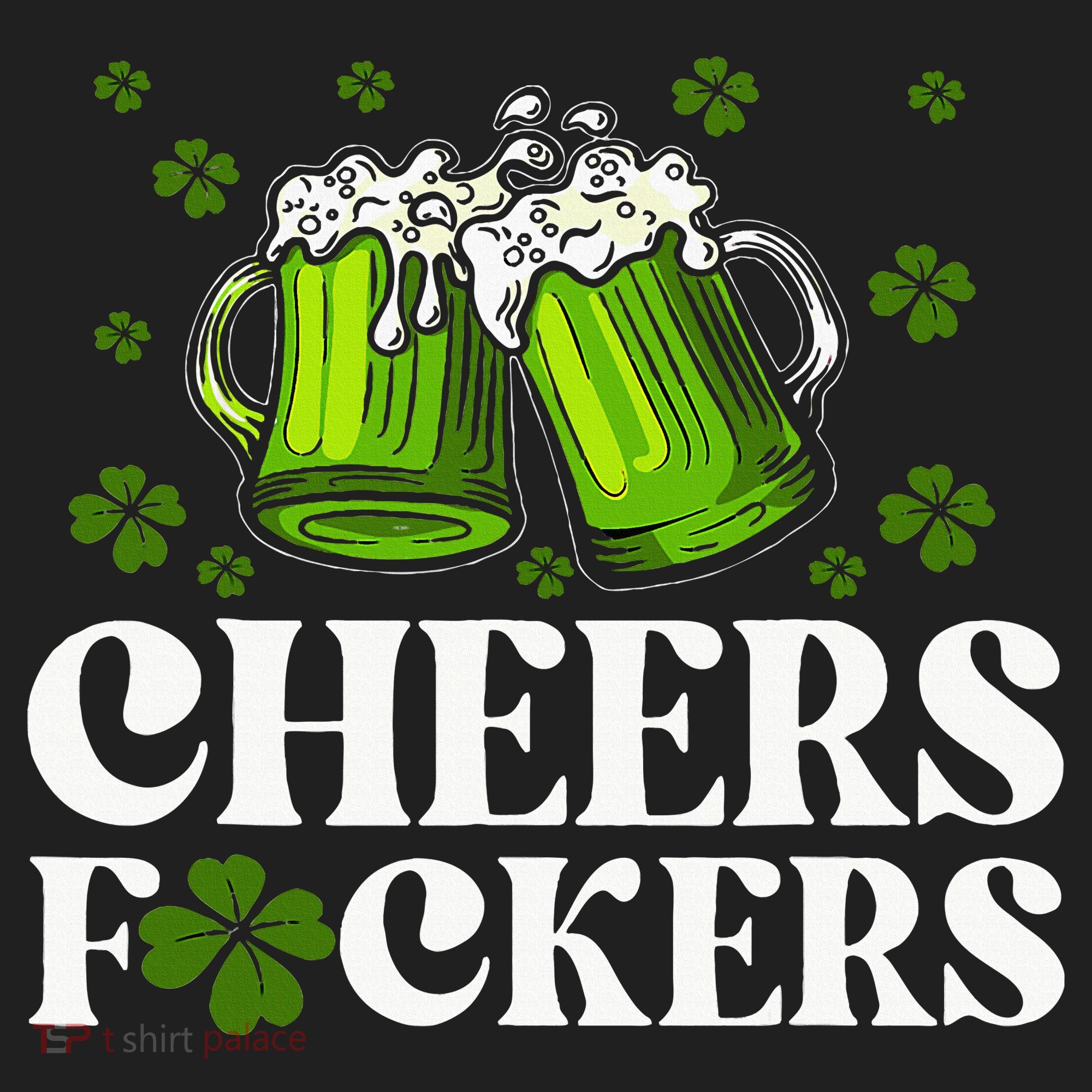 Cheers Fuckers St Patrick's Day Funny Beer Drinking Mugs Beanie