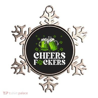 Cheers Fuckers St Patrick's Day Funny Beer Drinking Mugs Ornament
