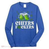 Cheers Fuckers St Patrick's Day Funny Beer Drinking Mugs Long Sleeve Shirt thumb 0